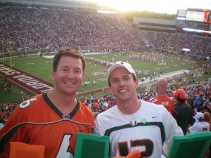 I love cheering on my Miami Hurricanes when they come to play FSU. The only win they've had at Doak during my time here was at this Labor Day game in September 2009. 